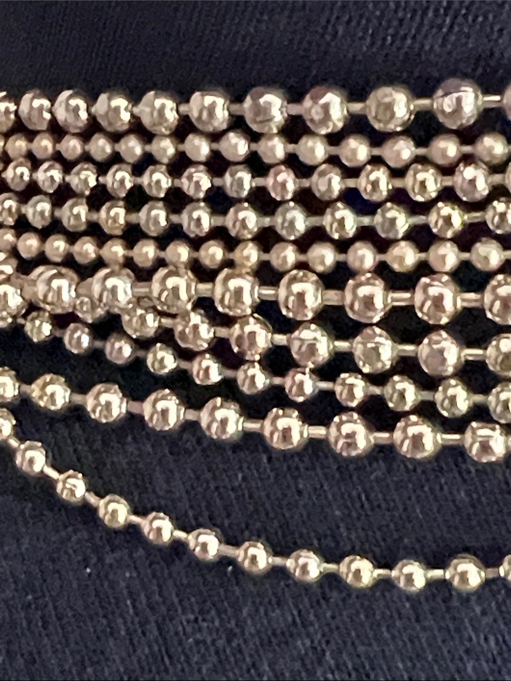 Chico's Gold Multi-Strand Beaded Necklace - Picture 7 of 9